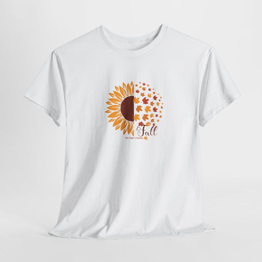 Autumn Sunflower Tee – Embrace the Fall Season